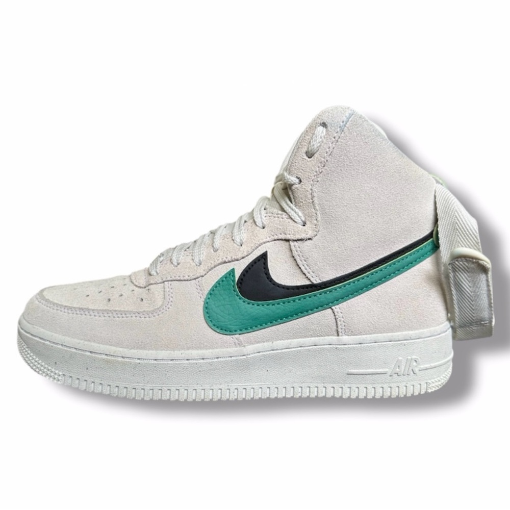 Nike Air Force 1 Women’s High SE Summit White Neptune Green Black Sesame Size 9